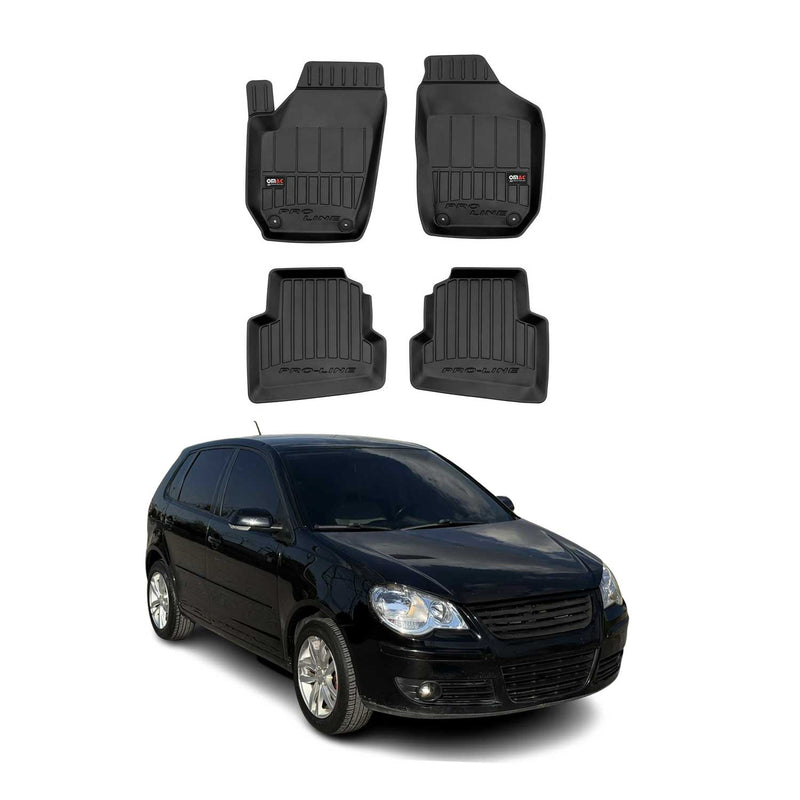 Tappetini VW Polo 2001-2009 TPE Nero 4 pezzi