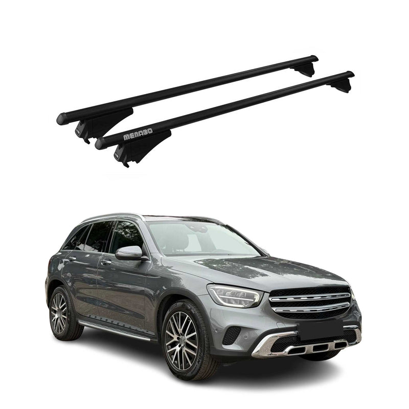 Barre portatutto Menabo per Mercedes GLC X253 2020-2025 ABE alluminio nero 2x