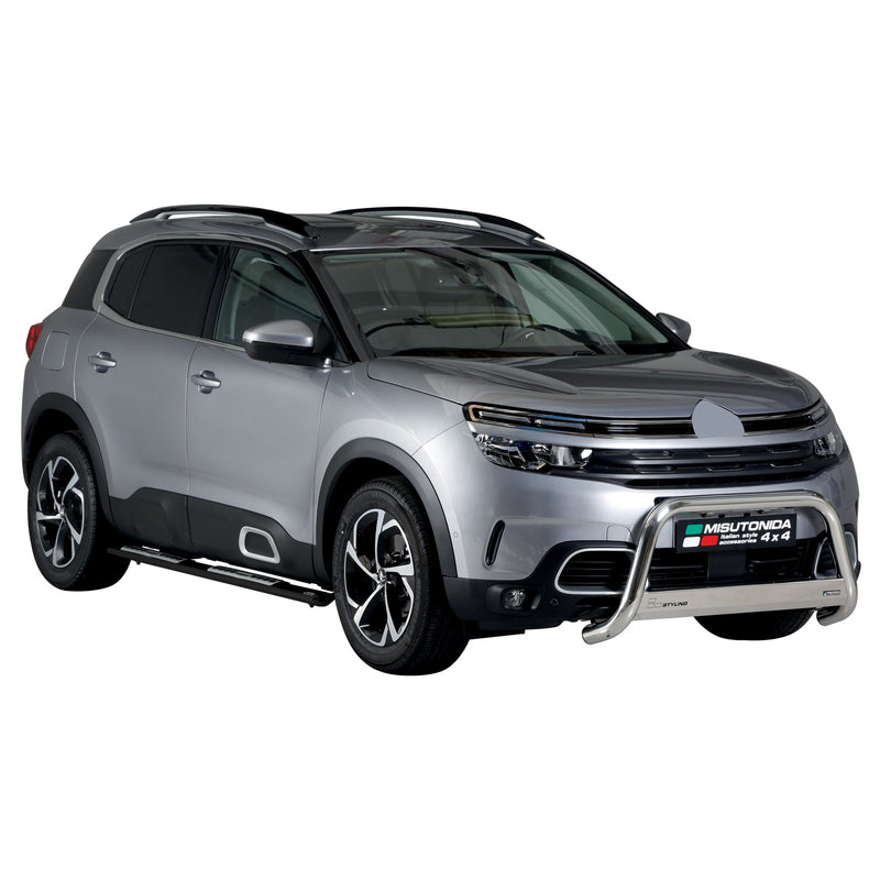 Minigonne laterali in acciaio per Citroen C5 Aircross 2018-2022 Nero