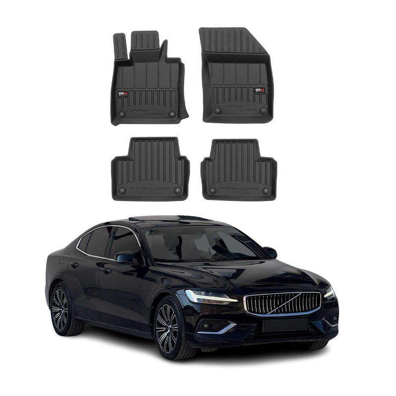 Tappetini Volvo V60 S60 2018-2024 in TPE nero, 4 pezzi
