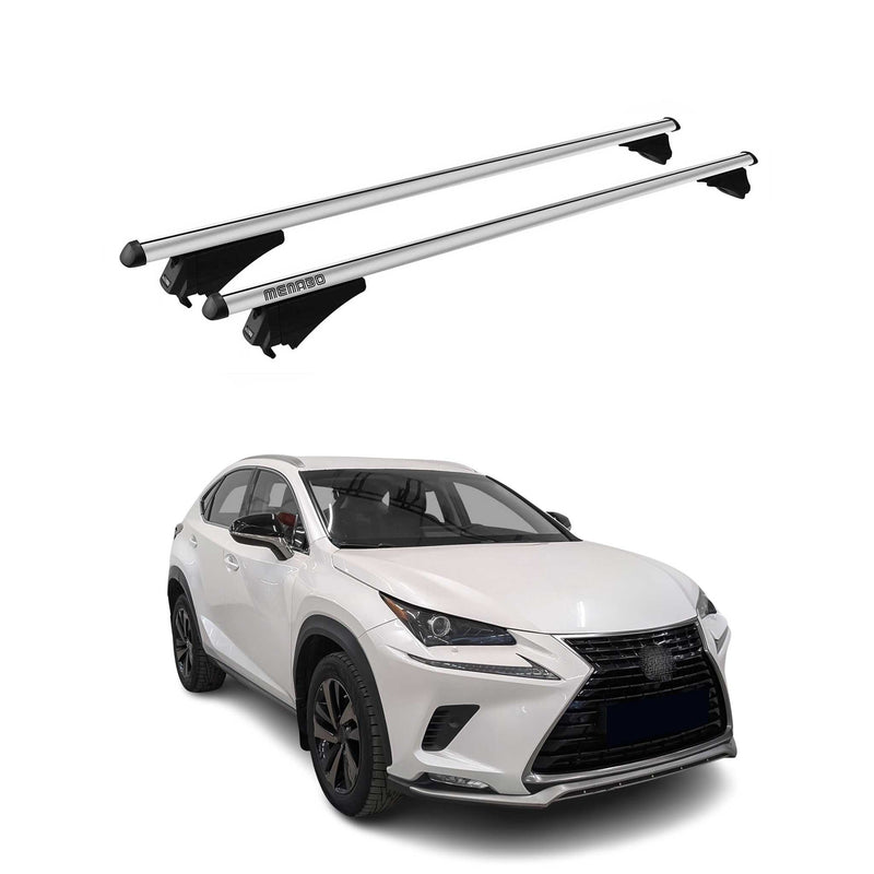 Barre portatutto Menabo per Lexus NX AZ10 2014-2021 grigio alluminio 2x