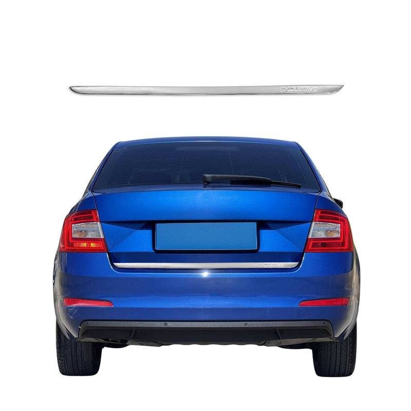 Modanatura del bagagliaio per portellone posteriore per Skoda Octavia 2013-2019 in acciaio inox cromato