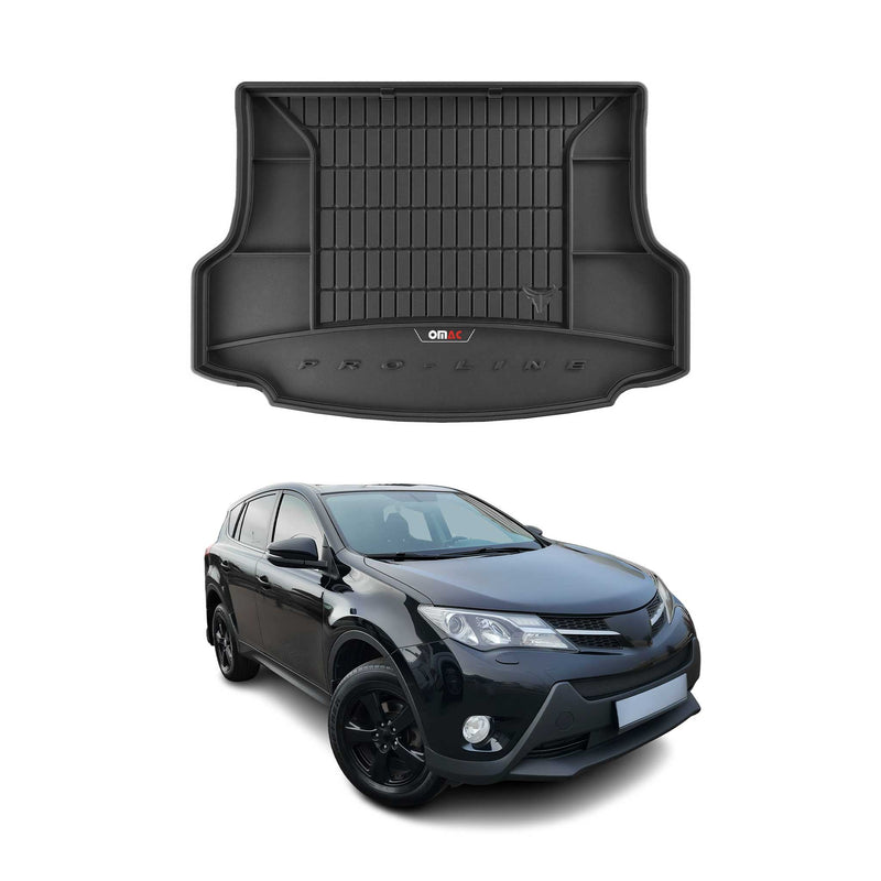 Vassoio portabagagli in gomma OMAC per Toyota RAV4 2013-2018, vassoio portabagagli in TPE, nero