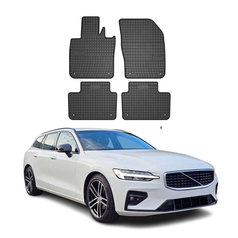 Tappetini in gomma neri per Volvo V60 2018-2025, 4 pezzi