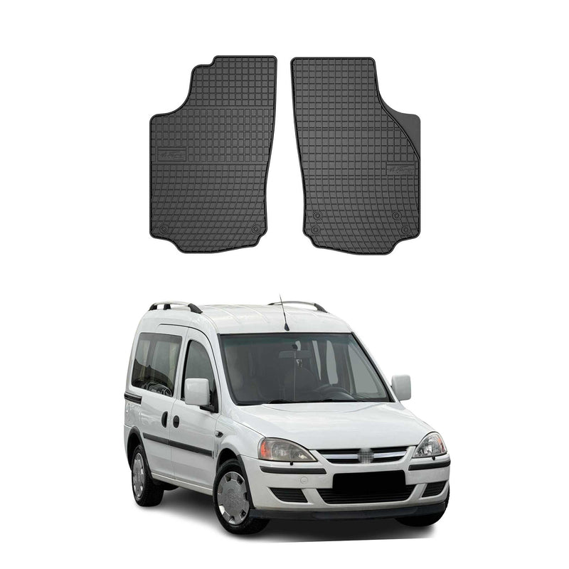 Tappetini in gomma neri per Opel Combo C 2001-2011, 2 pezzi