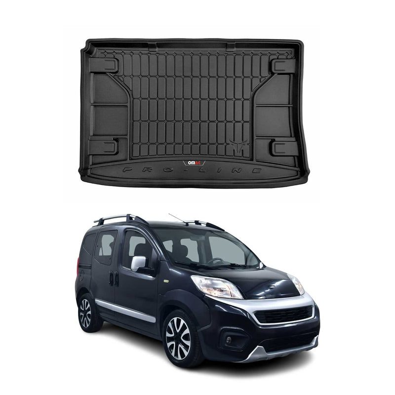 Vasca baule in gomma OMAC per Fiat Fiorino 2007-2017 Vasca baule in TPE nera