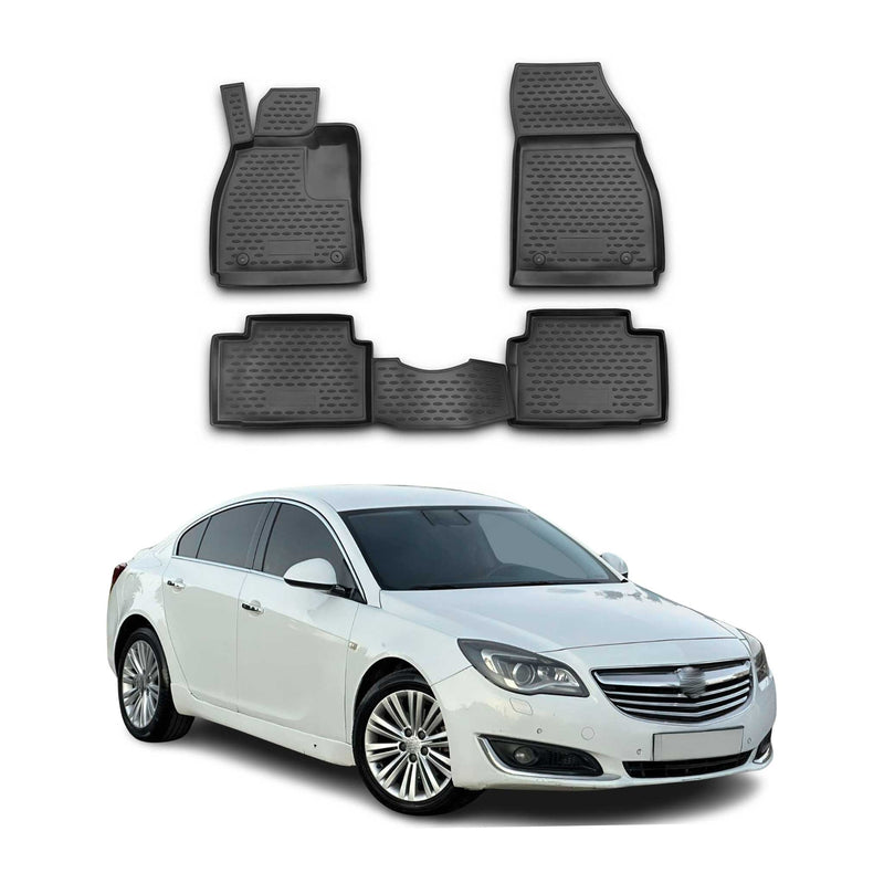 Tappetini Opel Insignia 2008-2017 TPE Nero 4 pezzi