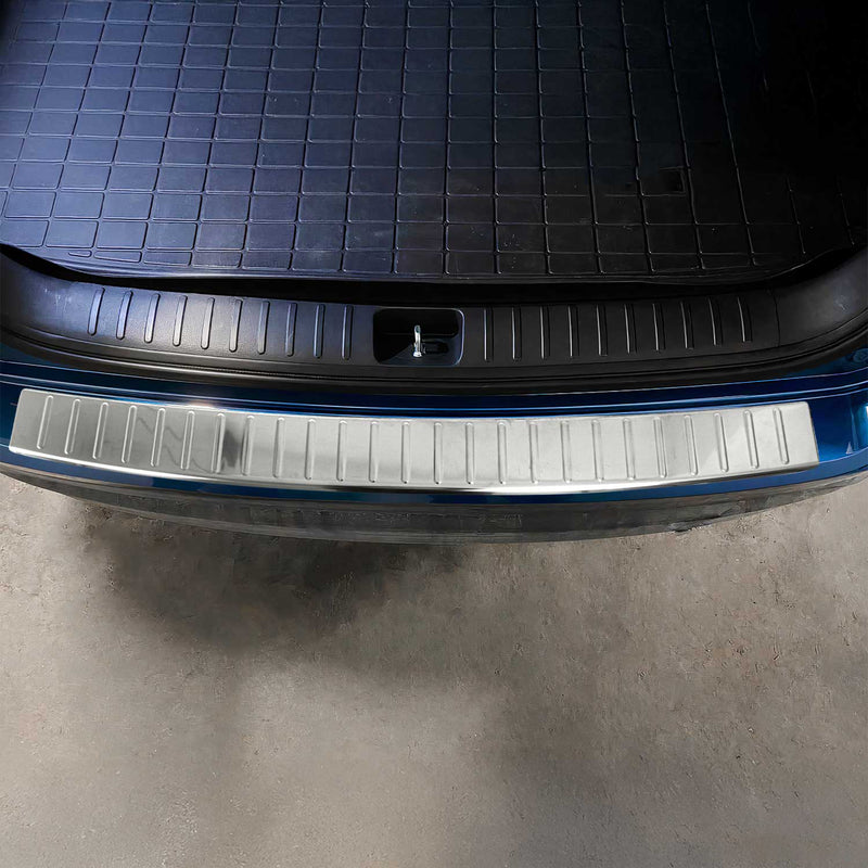 Protezione paraurti per soglia di carico per Hyundai Tucson 2018-2020 in acciaio inox argento