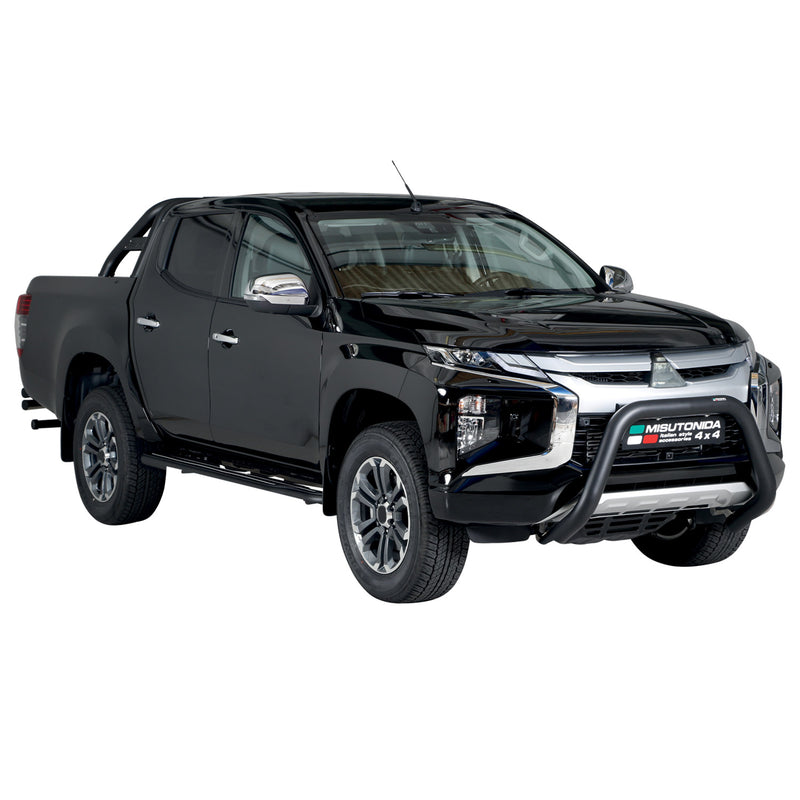 Protezione anteriore per Mitsubishi L200 2019-2025 ø76mm acciaio nero