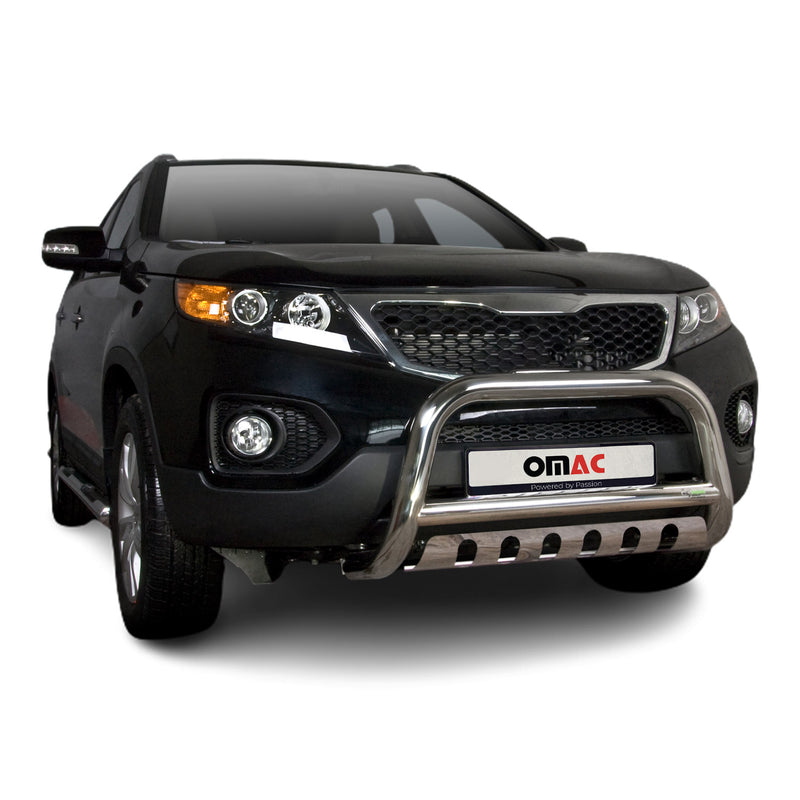 Barra di protezione anteriore per Kia Sorento 2010-2012 con ABE in acciaio inox argento