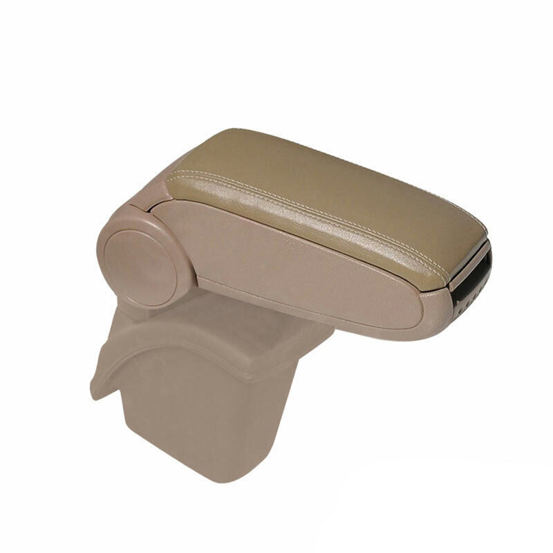 Mittelarmlehne Armlehne Mittelkonsole für Renault Megane 2002-09 PU-Leder Beige