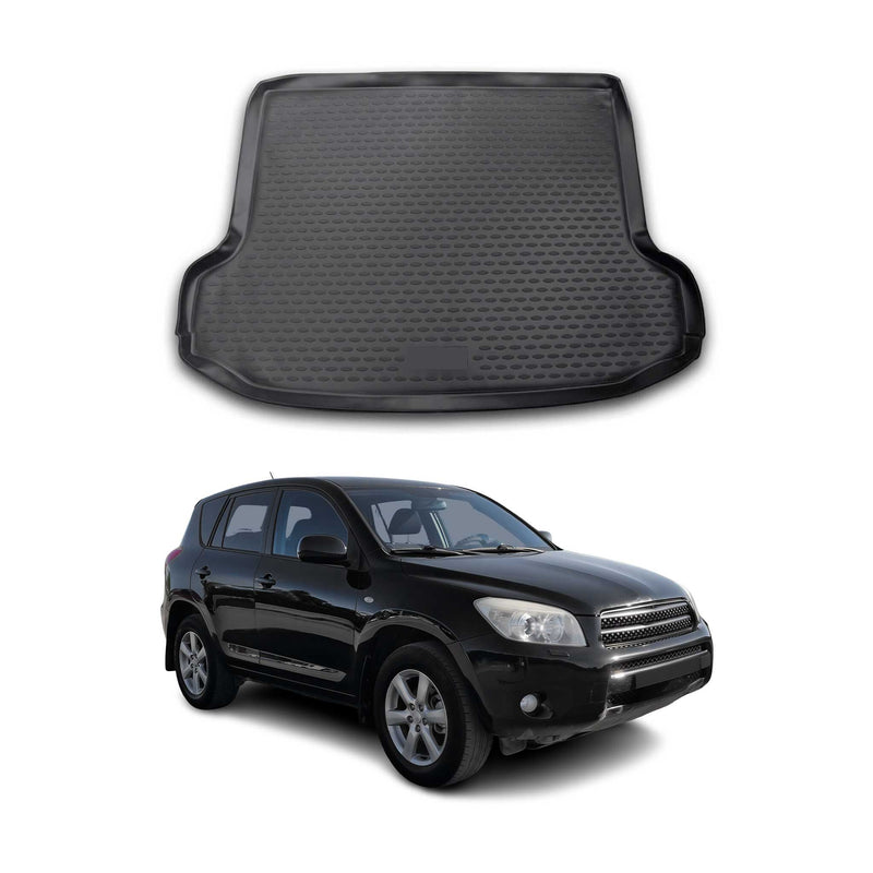 Tappetino per bagagliaio per Toyota RAV4 L 2005-2012 in gomma TPE nero