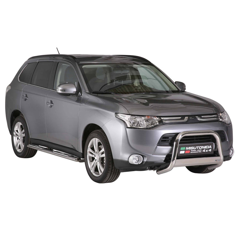 Protezione anteriore per Mitsubishi Outlander 2013-2015 ø63 acciaio argento