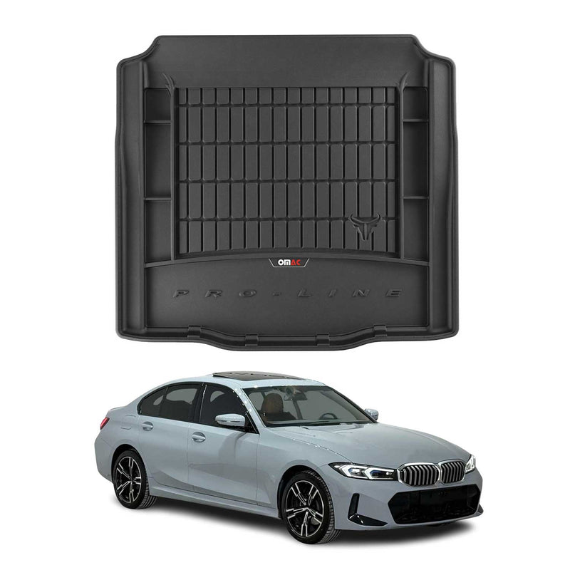 OMAC Gummi Kofferraumwanne für BMW 3er Limo G20 G80 2019-2025 TPE Schwarz