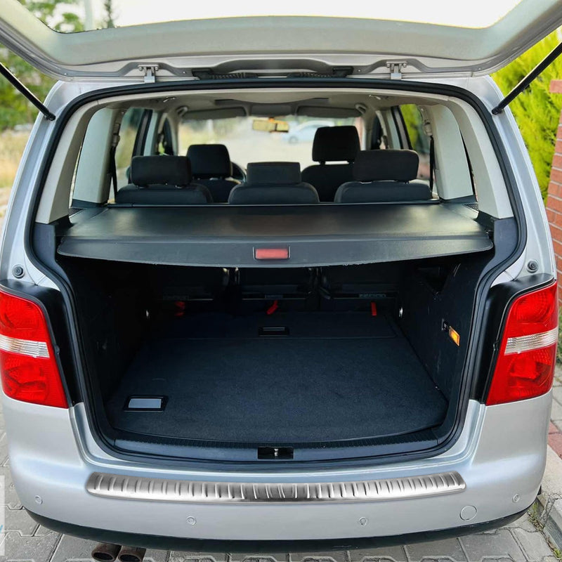 Protezione paraurti per soglia di carico per VW Touran 2003-2010 in acciaio inox spazzolato