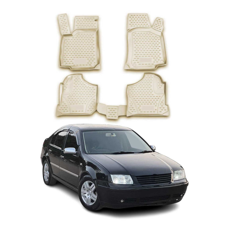 Tappetini VW Bora 1998-2004 TPE beige 4 pezzi