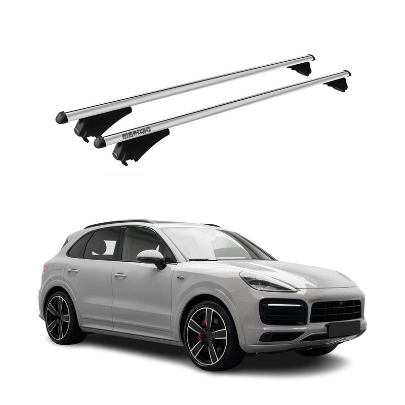 Portapacchi Menabo per Porsche Cayenne 2017-2025 grigio alluminio 2x