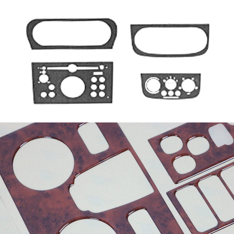 Decorazione interna abitacolo per Opel Corsa C Combo C CDR VDO effetto radica 6 pezzi