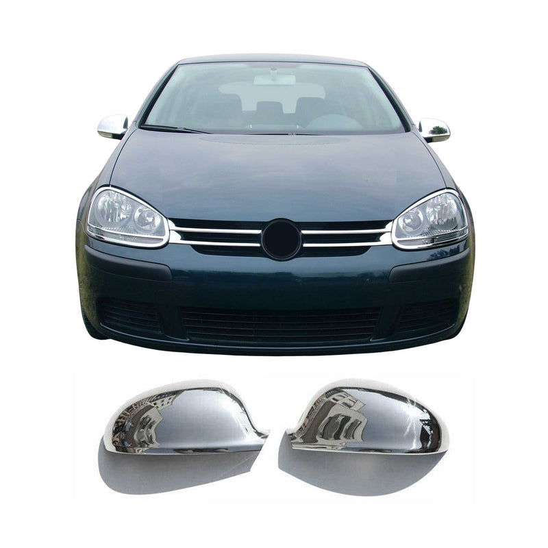 Spiegelkappen Spiegelabdeckung für Seat Alhambra 2004-2010 Edelstahl Silber 2tlg