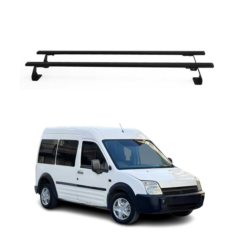 Dachträger Gepäckträger für Ford Transit Connect 2002-2014 Schwarz Stahl 2 tlg