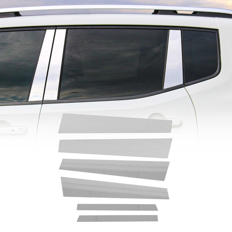 Rivestimento montante porta montante B montante C per BMW Serie 5 E60 2003-2010 Argento cromato 6x