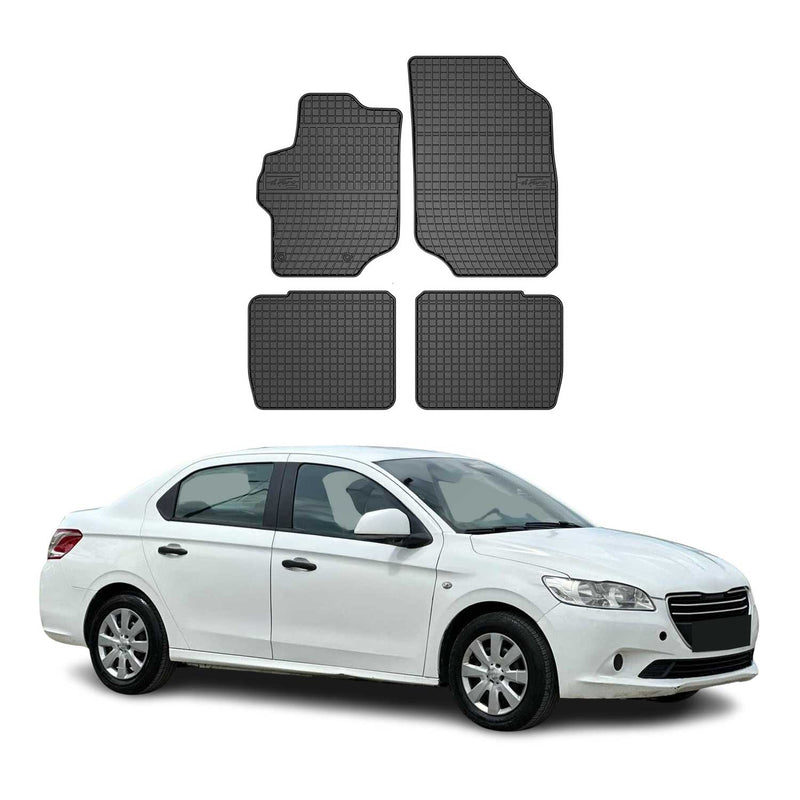 Tappetini Peugeot 301 2012-2019 TPE Nero 4 pezzi