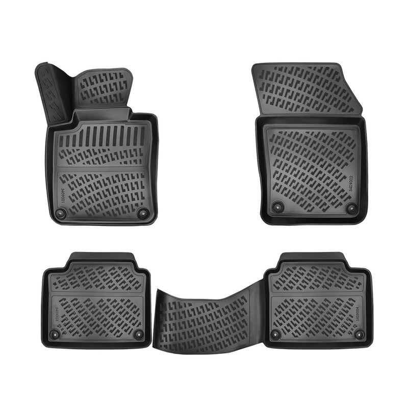 Tappetini in TPE neri per Volvo S90 berlina 2016-2025, 4 pezzi
