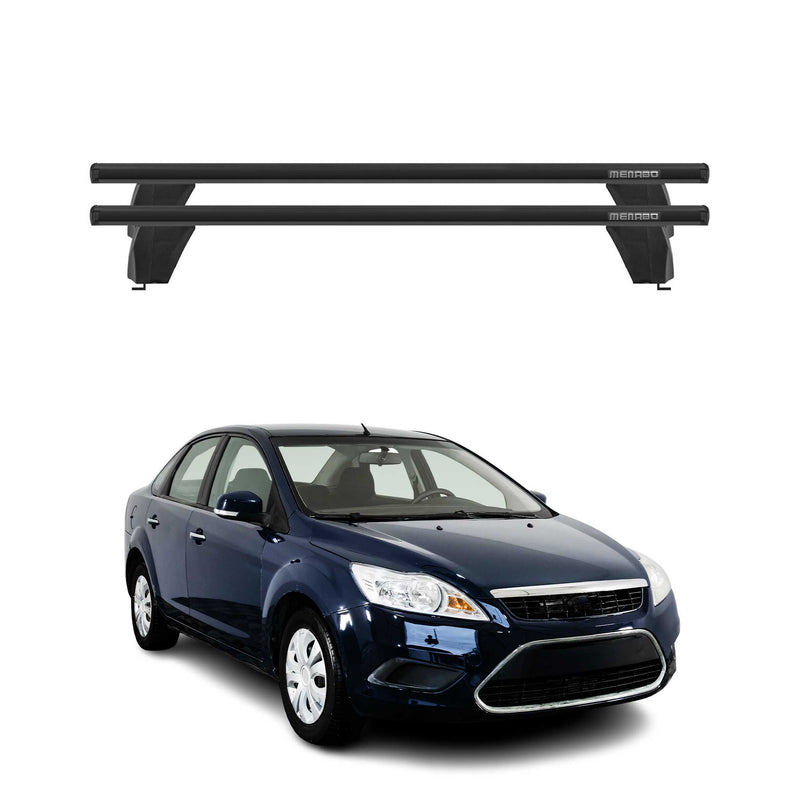 Menabo Dachträger Grundtäger für Ford Focus 2004-2011 75kg Alu Schwarz 2 tlg