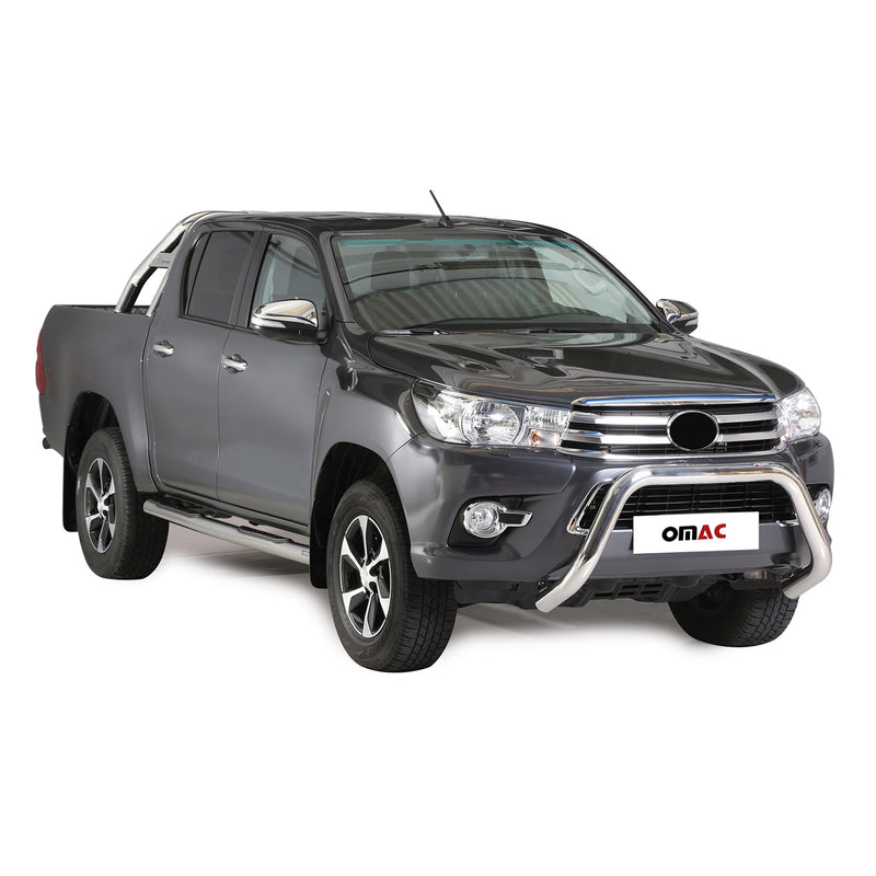 Protezione anteriore per Toyota Hilux 2016-2018 ø76mm acciaio argento