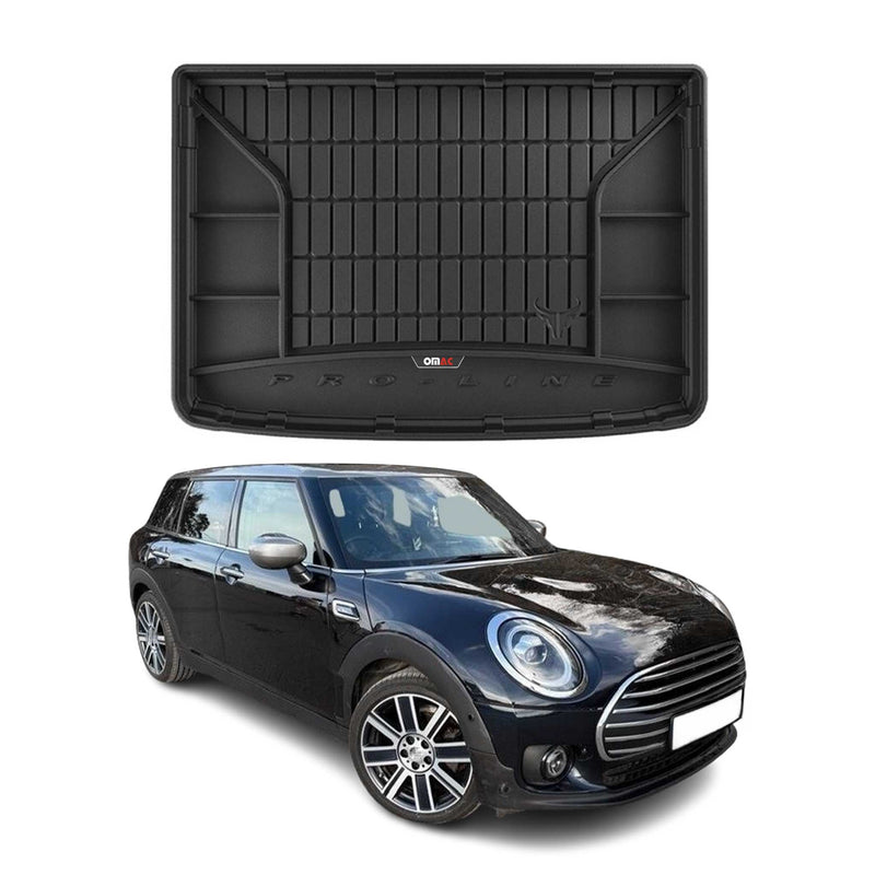 Vassoio portabagagli in gomma OMAC per Mini Clubman 2015-2025, vassoio portabagagli in TPE nero