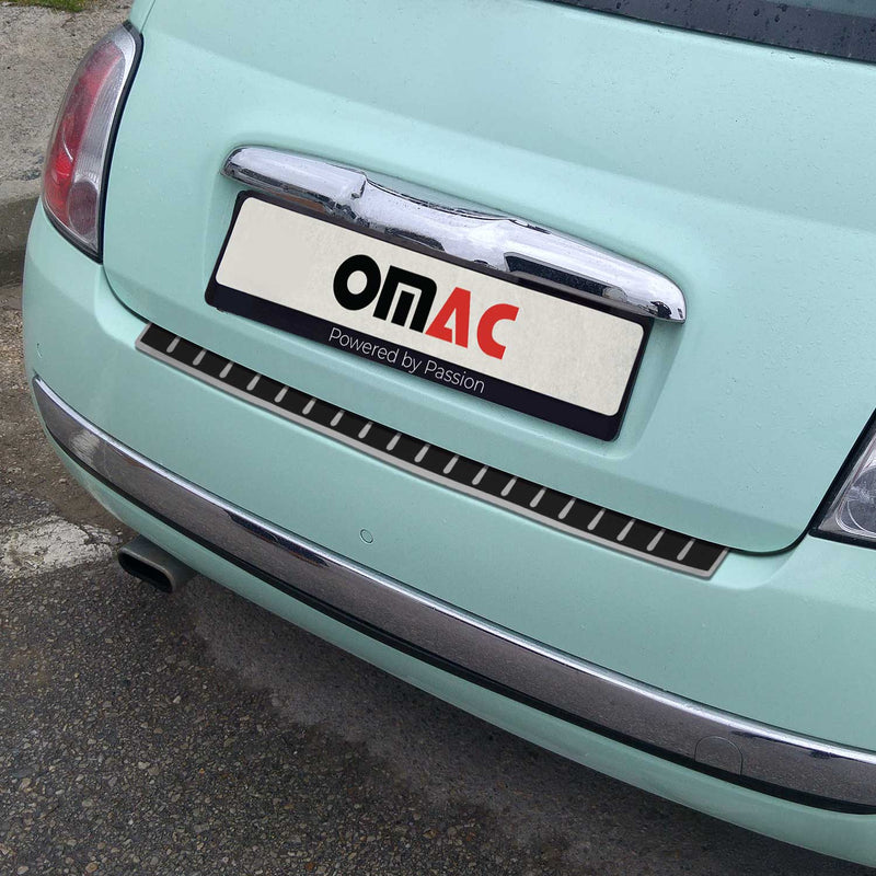 Protezione soglia di carico per Fiat Fiat 500e 2024-2025 Acciaio Inox Cromato Carbonio Laminato