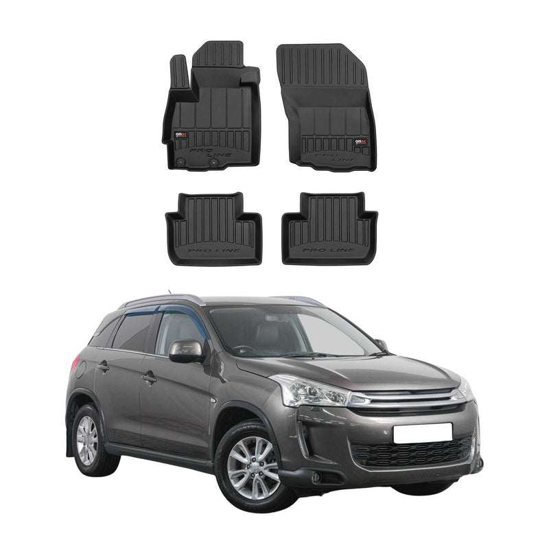 Tappetini Citroen C4 Aircross 2012-2017 TPE Nero 4 pezzi