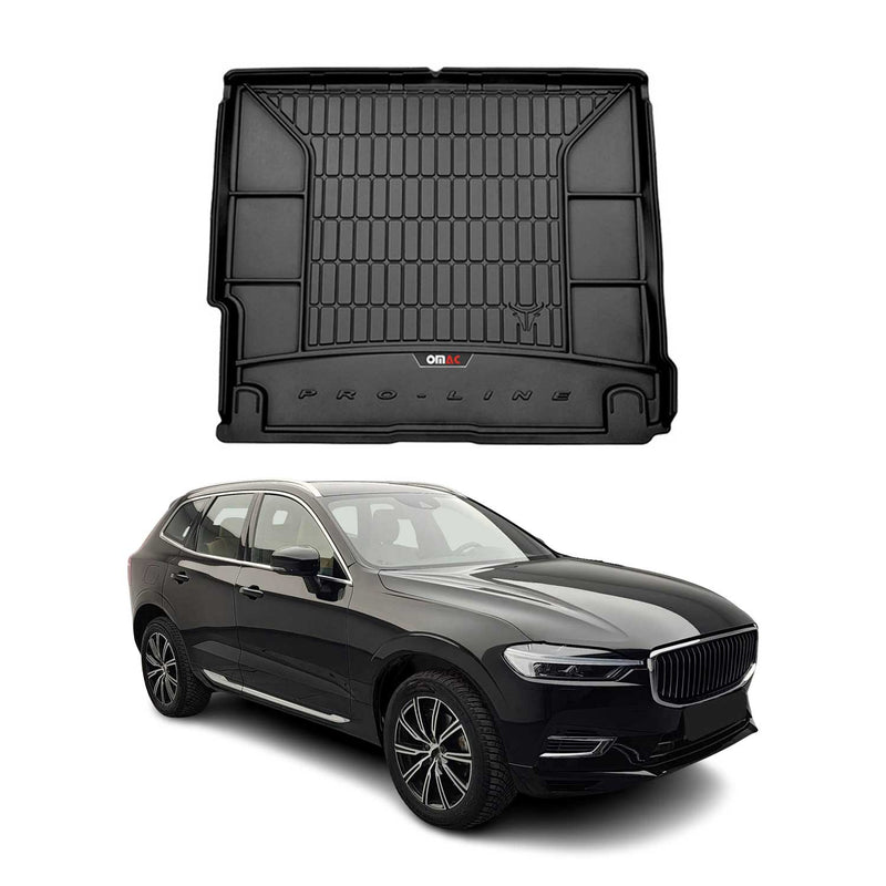 Vasca portabagagli in gomma OMAC per Volvo XC60 2017-2025, vasca portabagagli in TPE, nera