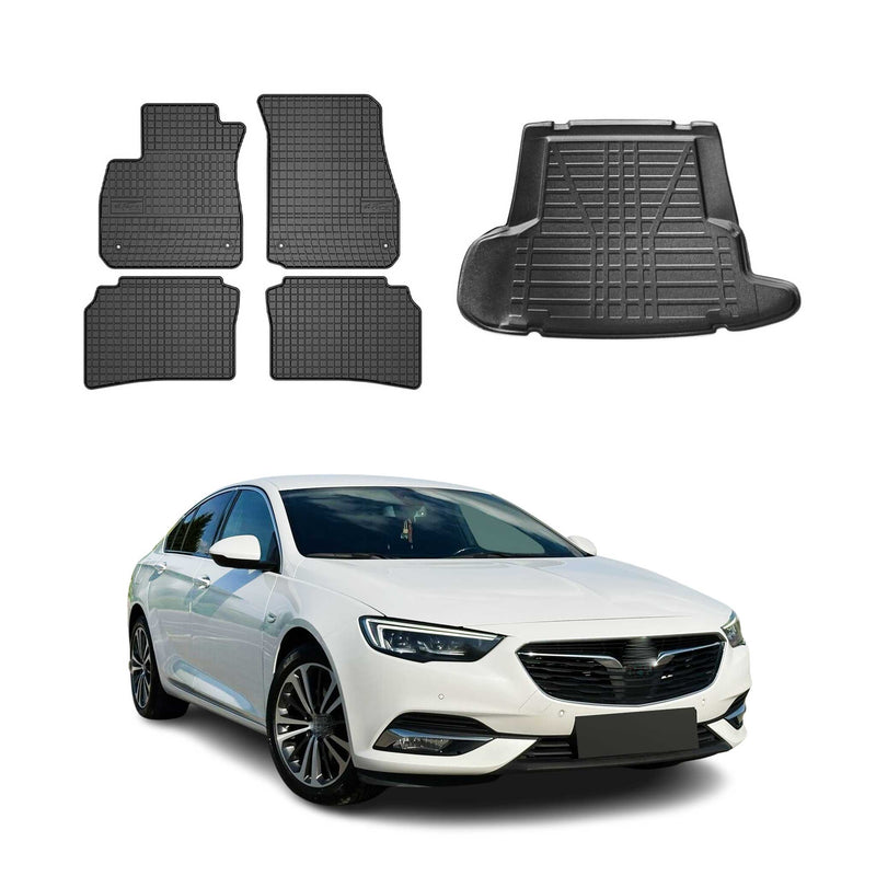 Tappetini e rivestimento del bagagliaio per Opel Insignia B Sports Tourer 2017-2025 in gomma