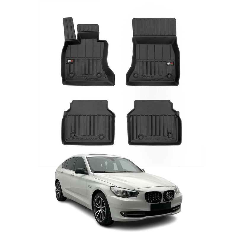 Tappetini BMW Serie 5 Gran Turismo F07 2009-2017 in TPE Nero 4 pezzi
