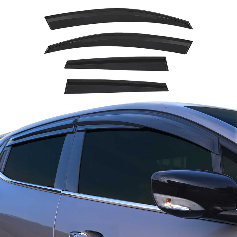 Deflettori antivento e antipioggia per Renault Clio 5 2019-2025 Nero 4x