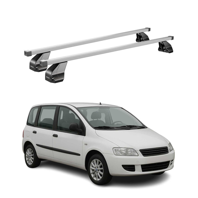 Menabo Dachträger Grundträger für Fiat Multipla 2004-2010 Facelift Stahl Grau 2x