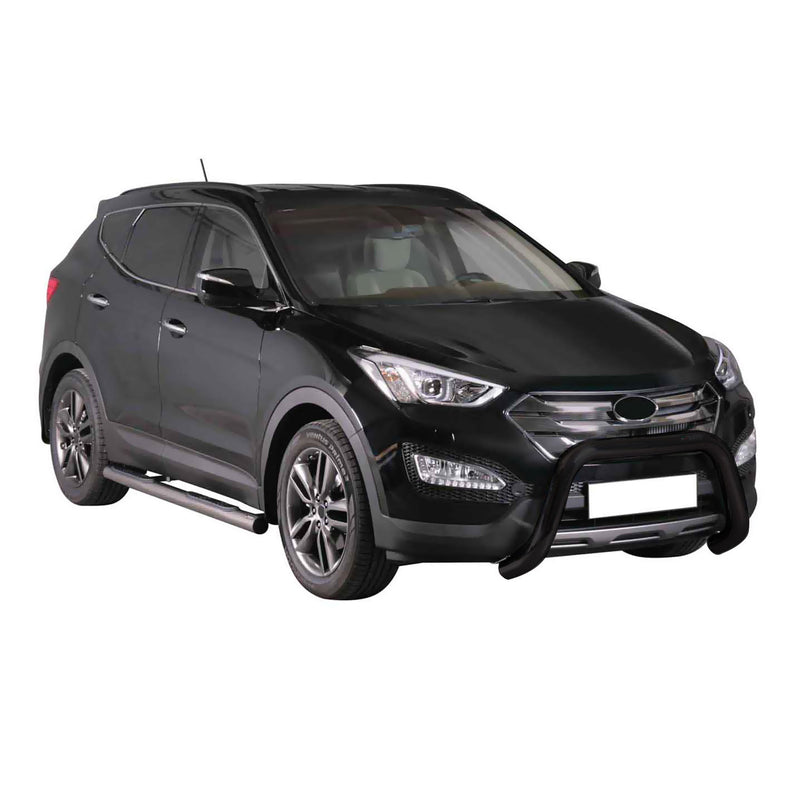 Protezione anteriore per Hyundai Santa Fe 2012-2015 ø76mm acciaio nero