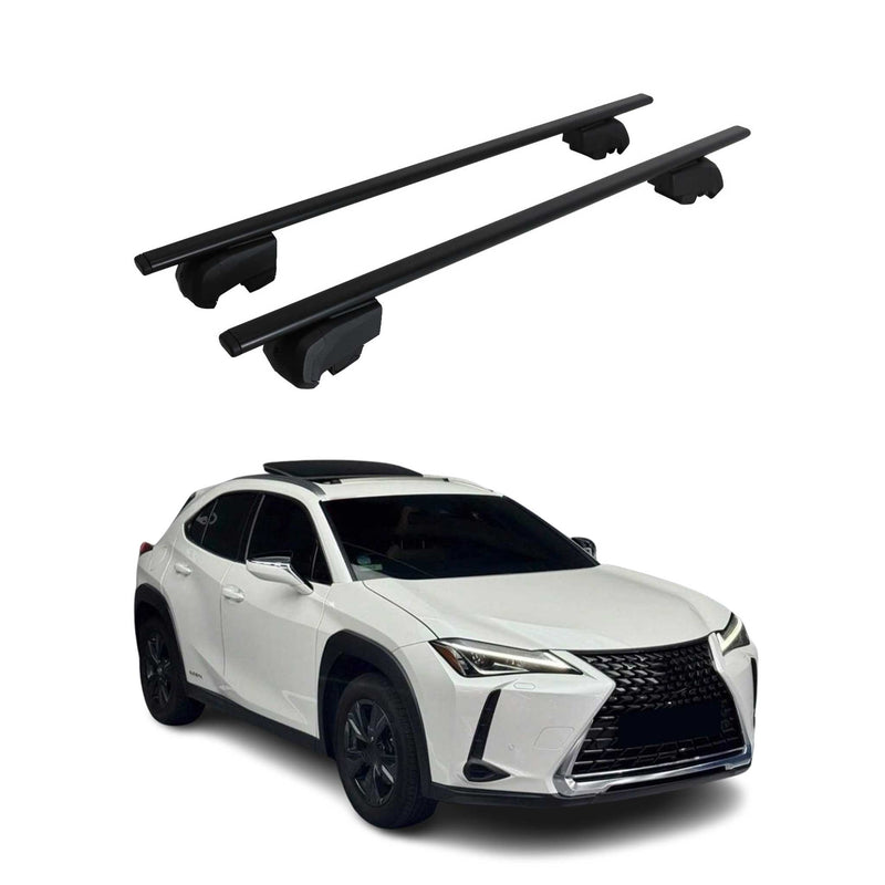 Portapacchi da tetto per Lexus UX 2019-2025 portapacchi base ABE alluminio nero