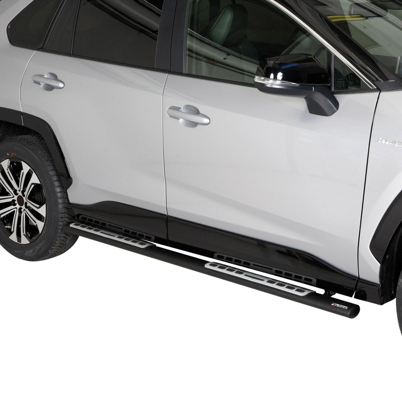 Minigonne laterali in acciaio per Ford Connect 2014-2020 Argento