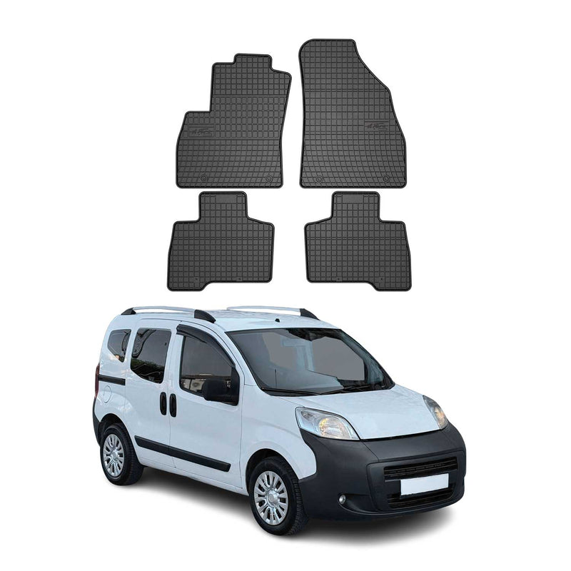 2008-2014 Peugeot Bipper Fußmatten TPE Schwarz 4 tlg