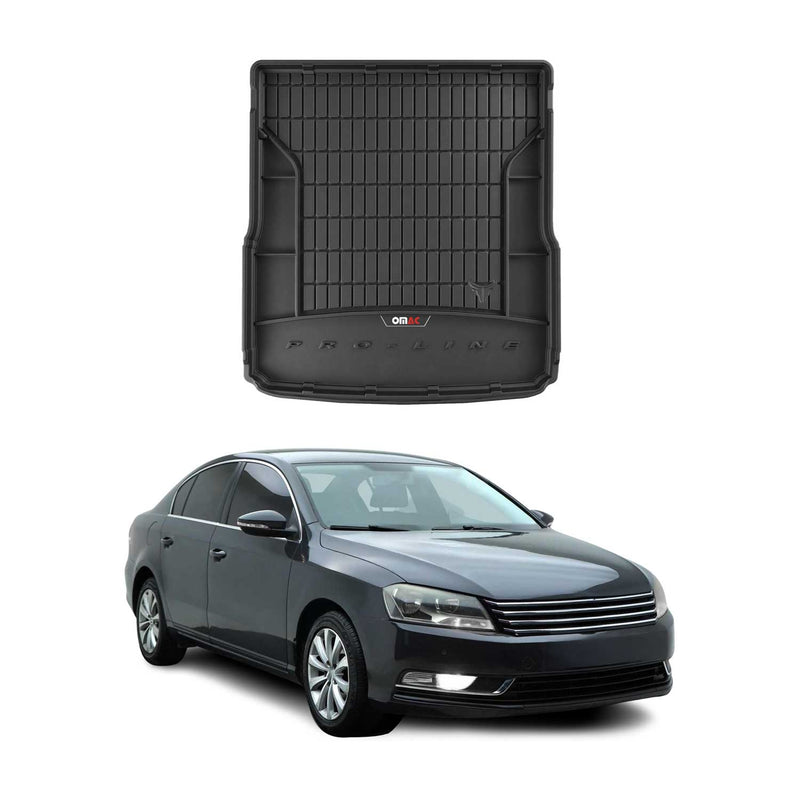Vasca portabagagli in gomma OMAC per VW Passat B7 2010-2014, vasca portabagagli in TPE, nera