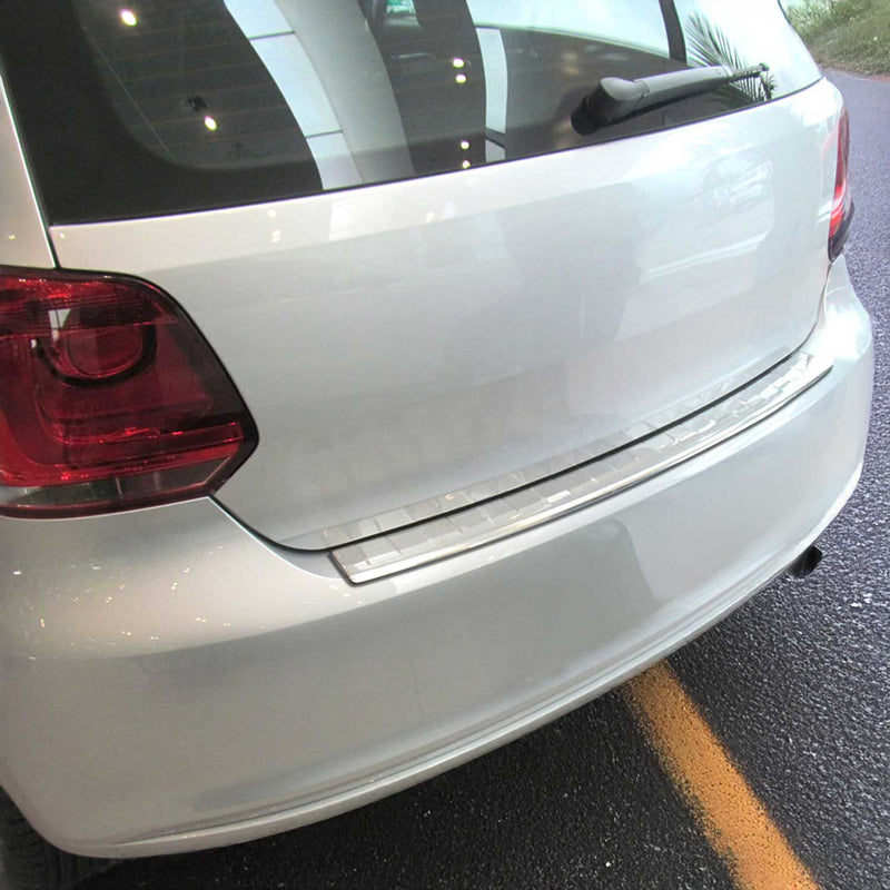 Protezione paraurti per soglia di carico per VW Polo 6R 2009-2017 in acciaio inox argento