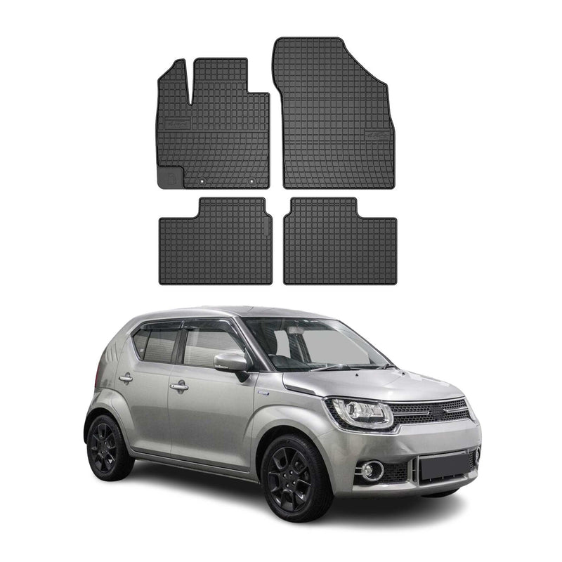 Tappetini in gomma Suzuki Ignis 2016-2025 neri 4 pezzi