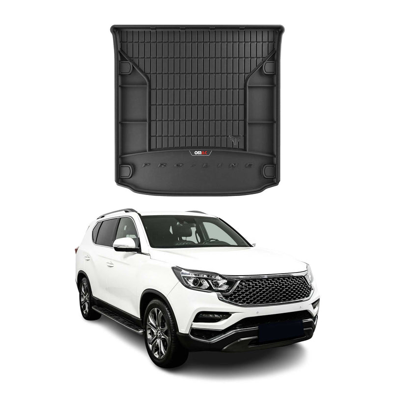 Vassoio portabagagli in gomma OMAC per Ssangyong Rexton G4 2017-2025, vassoio portabagagli in TPE