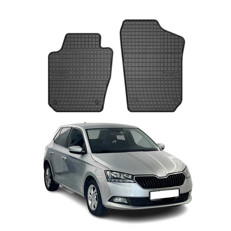 2014-2021 Skoda Fabia Van Fußmatten Gummi Schwarz 2 tlg