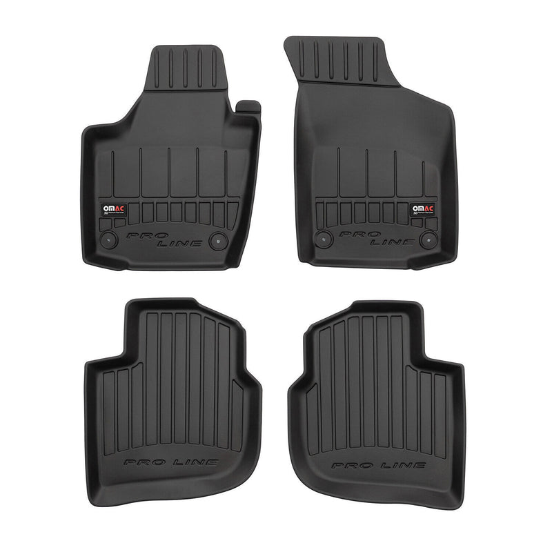 Tappetini Skoda Rapid 2012-2019 in TPE nero, 4 pezzi