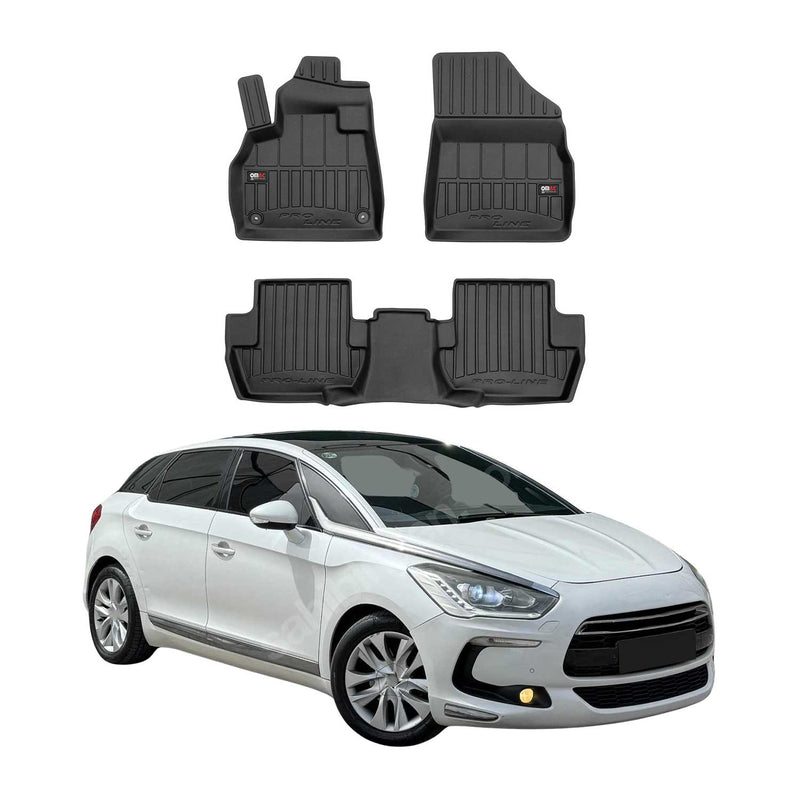 Tappetini DS5 2015-2018 TPE Nero 3 pezzi