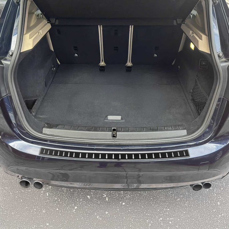 Paraurti di protezione della soglia di carico per BMW Serie 2 F45 2014-2021 in acciaio inox e fibra di carbonio