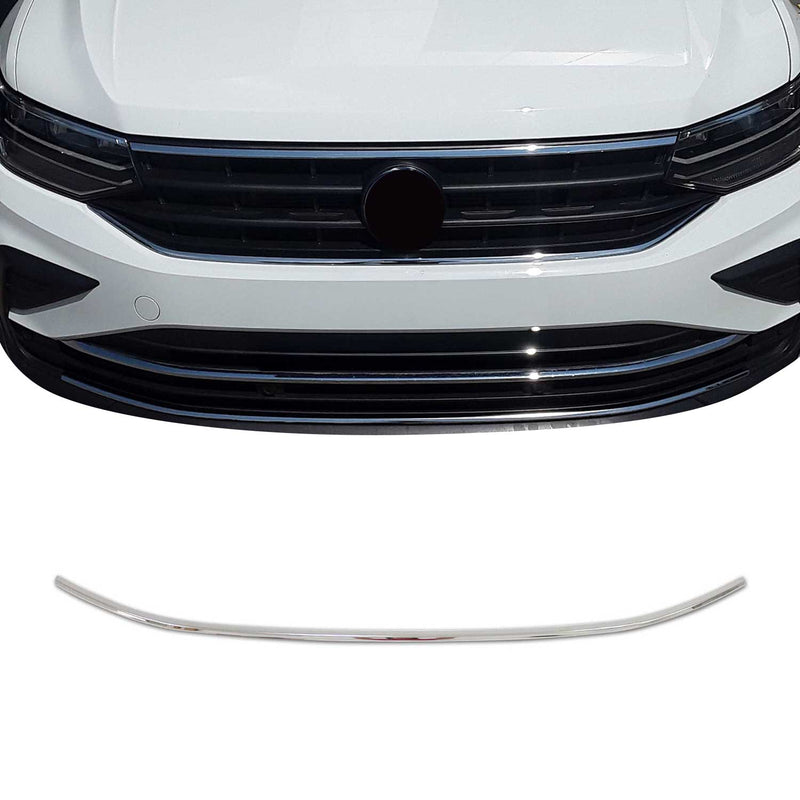 Strisce per griglia radiatore per VW Tiguan 2020-2025 in acciaio inox argento 1 pezzo